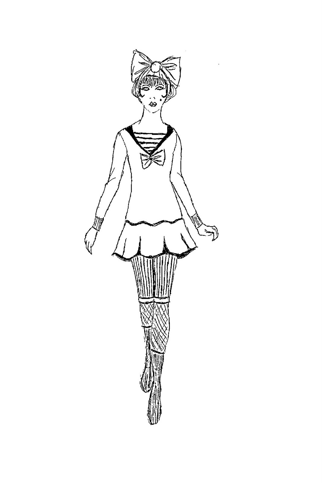 Flapper Coloring Pages